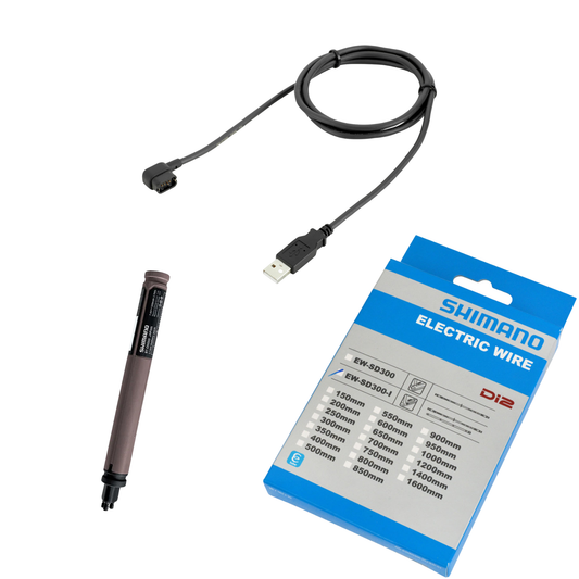 Shimano Di2 12-Speed Essential Power & Wiring Kit (BT-DN300 Battery + Charger + Cables)