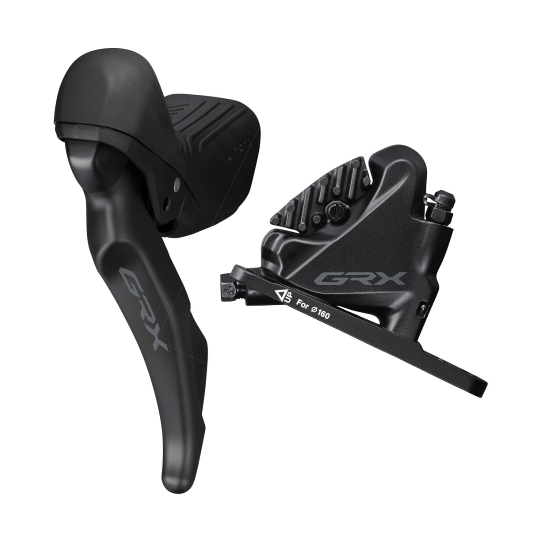 Shimano GRX ST-RX610 / BR-RX400 Disc Brake - STI | Flat Mount | J-Kit - 2-speed | left (L) | front (F) and STI | Flat Mount | J-Kit - 12-speed | right (R) | rear (R)