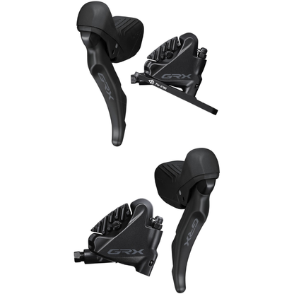 Shimano GRX ST-RX610 / BR-RX400 Disc Brake - STI | Flat Mount | J-Kit - 2-speed | left (L) | front (F) and STI | Flat Mount | J-Kit - 12-speed | right (R) | rear (R)
