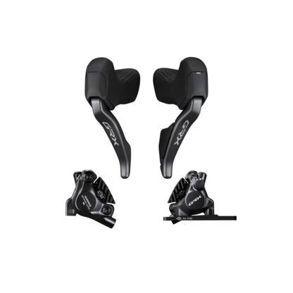 Shimano GRX RX825 Di2 2x12-Speed Shift/Brake Lever & Caliper Complete Set (Front & Rear, Resin Pads)