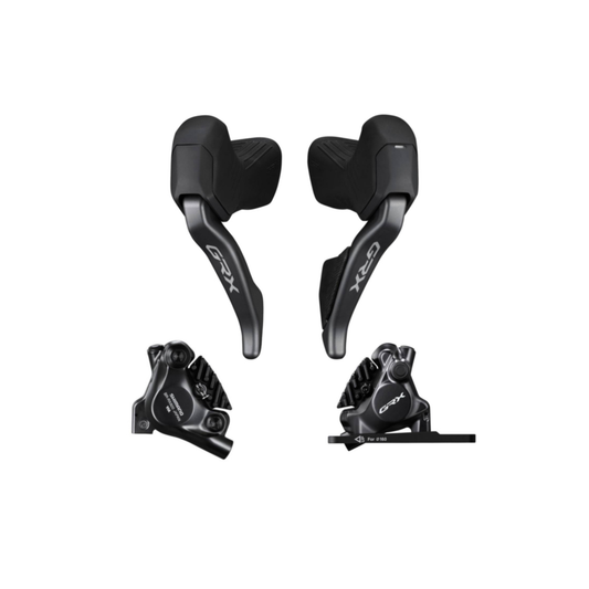Shimano GRX RX825 Di2 2x12-Speed Shift/Brake Lever & Caliper Complete Set (Front & Rear, Resin Pads)