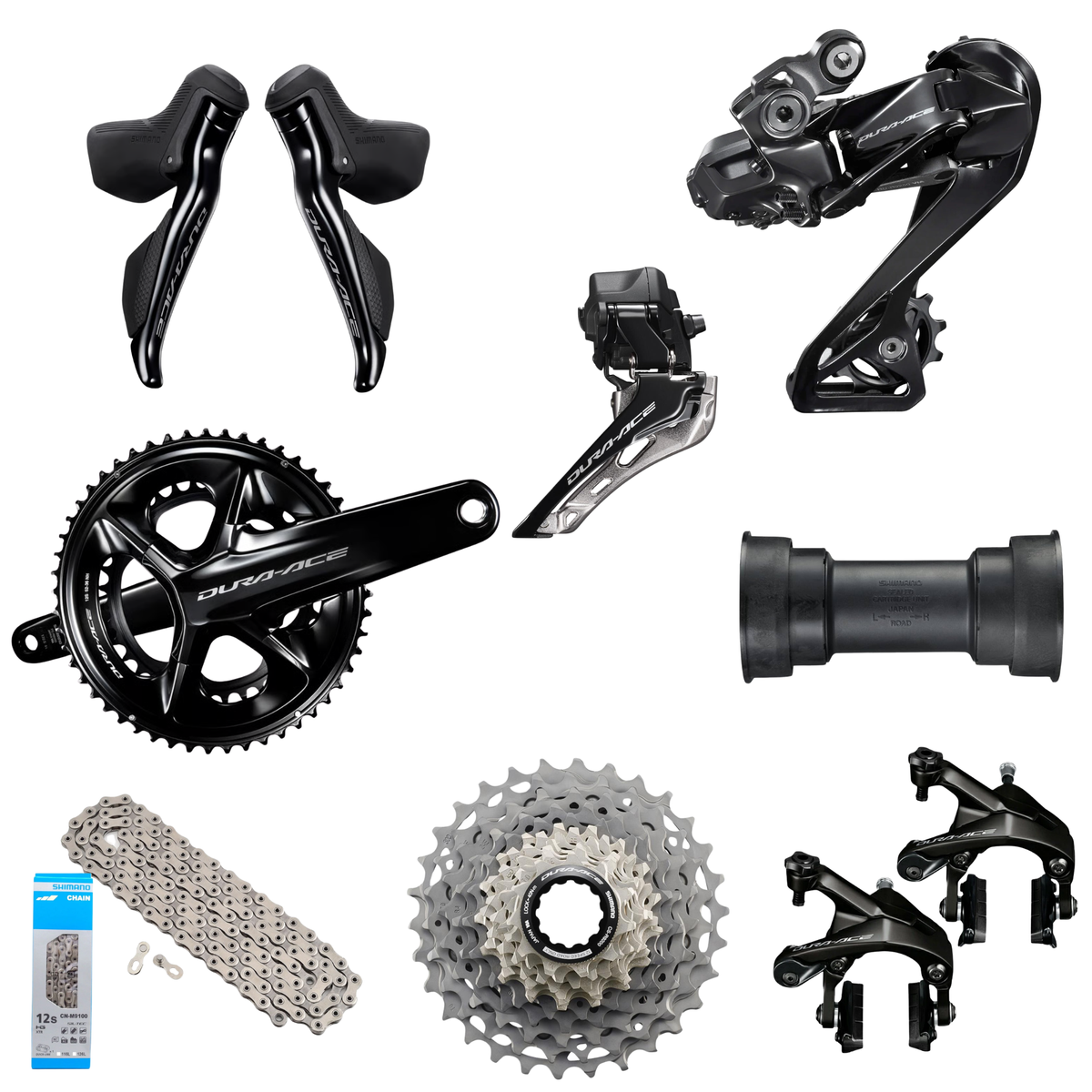 Shimano Dura-Ace R9250 Di2 12-Speed Rim Brake Complete Groupset - 8pcs Kit