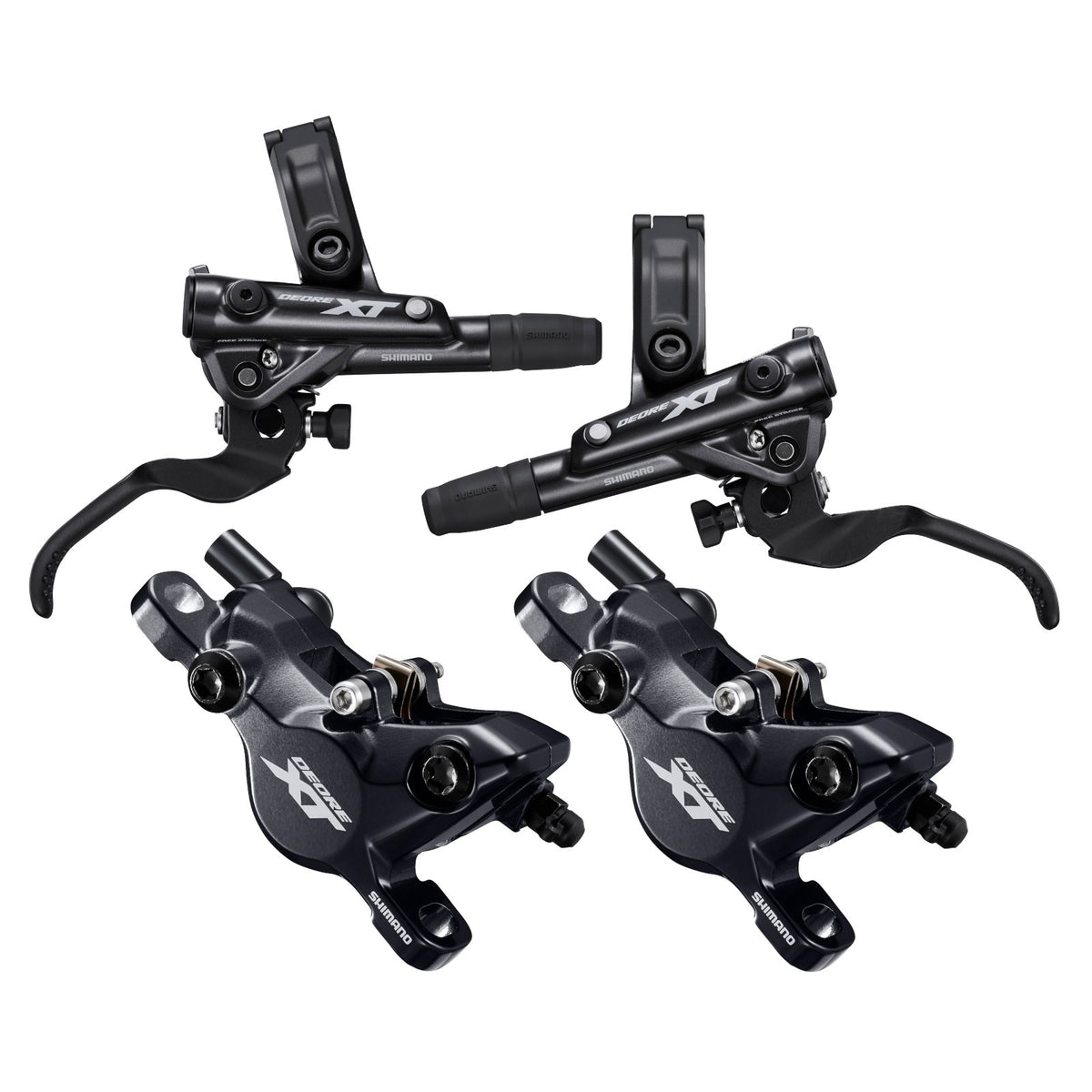Shimano XT BL/BR-M8100 Hydraulic Disc Brake Set Levers Pair Front Rear-Bicycle Brake Sets-Shimano
