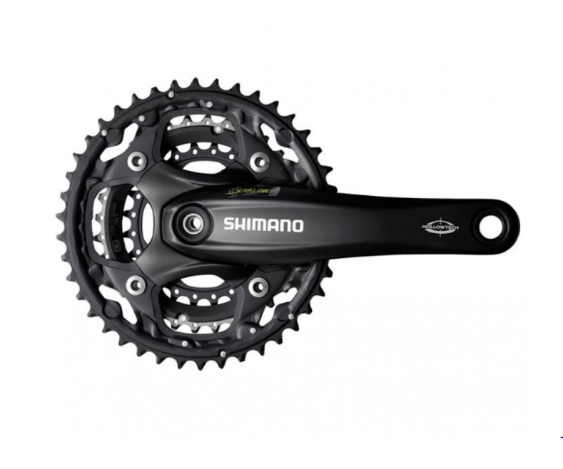 Shimano M522 3x10 Speed MTB Crankset-Bicycle Cranks-Shimano