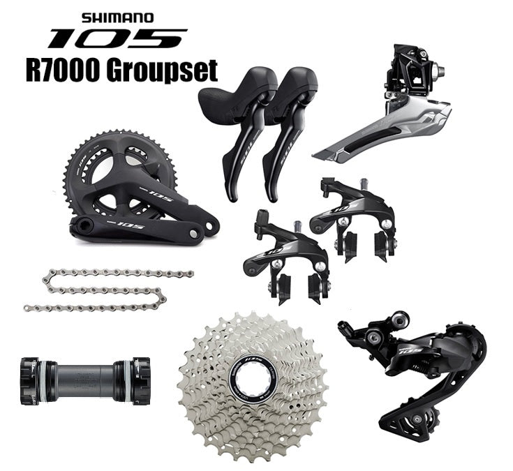 [2x11 Speed] Shimano 105 R7000 Road Bike (8pcs)-Bicycle Groupsets-Shimano